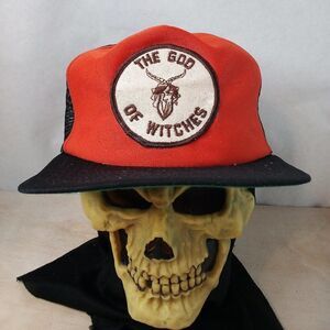 Deadstock Vintage New Era God Of Witches Patch Snap Trucker Hat